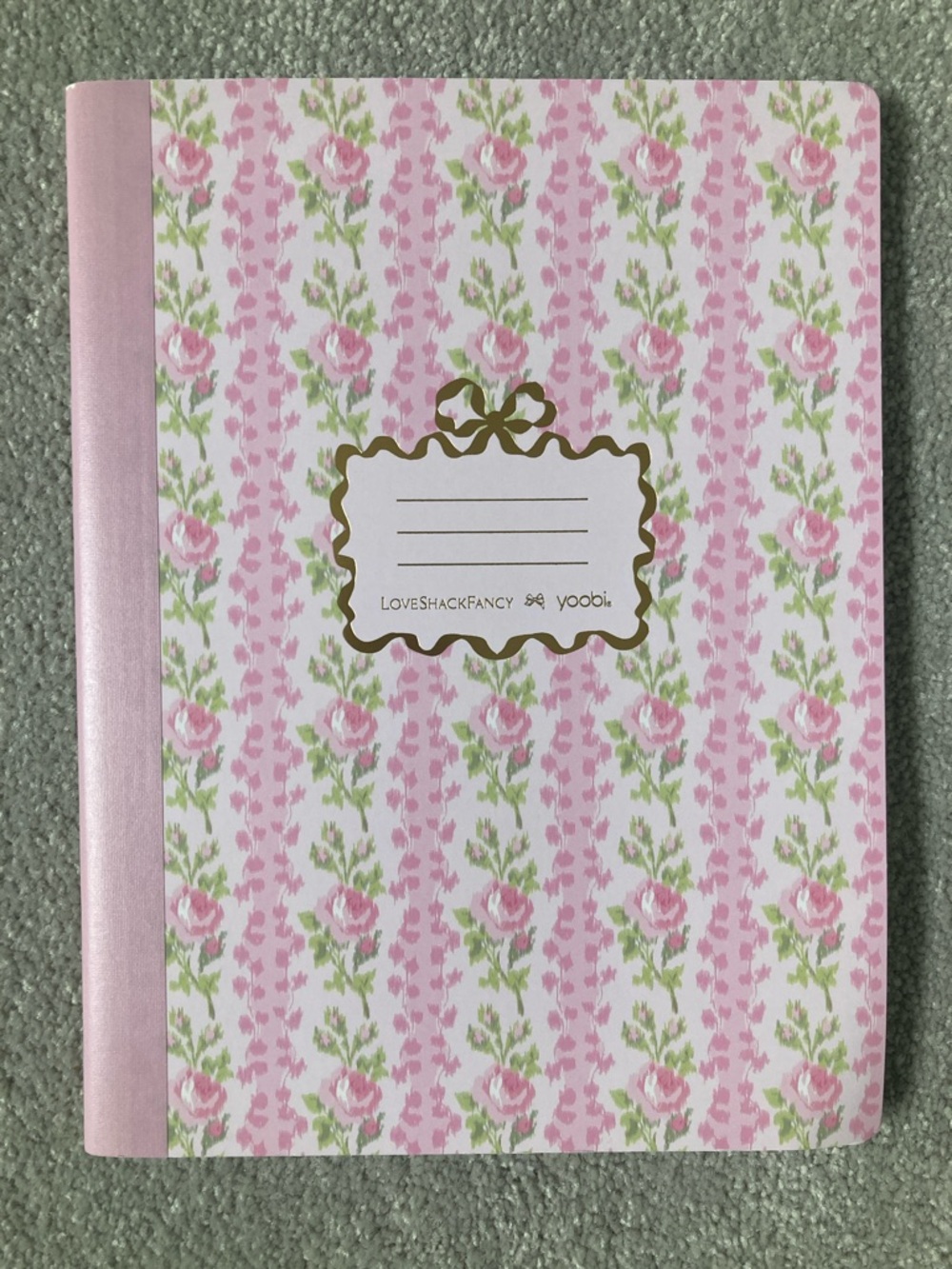 IN-HAND | LoveShackFancy x Target Yoobi Set of 2 Pink Composition Notebooks - Picture 3 of 4